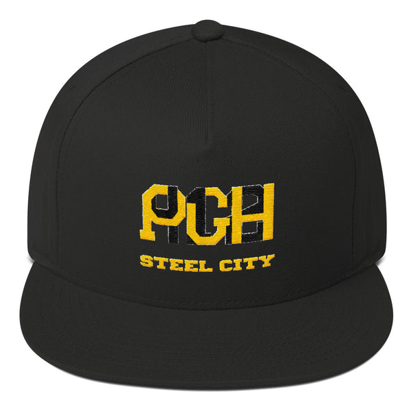 PGH412 Steel City Flat Bill Cap