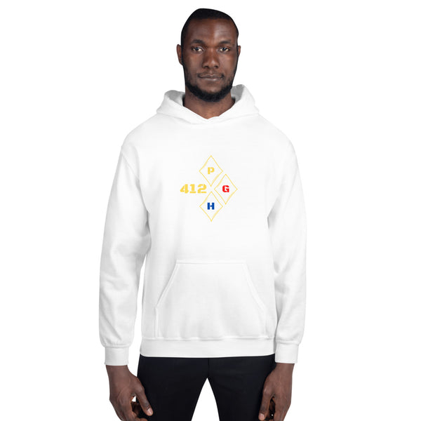 Represent the Burgh with The 412PGH Steelcity Diamond Unisex Hoodie