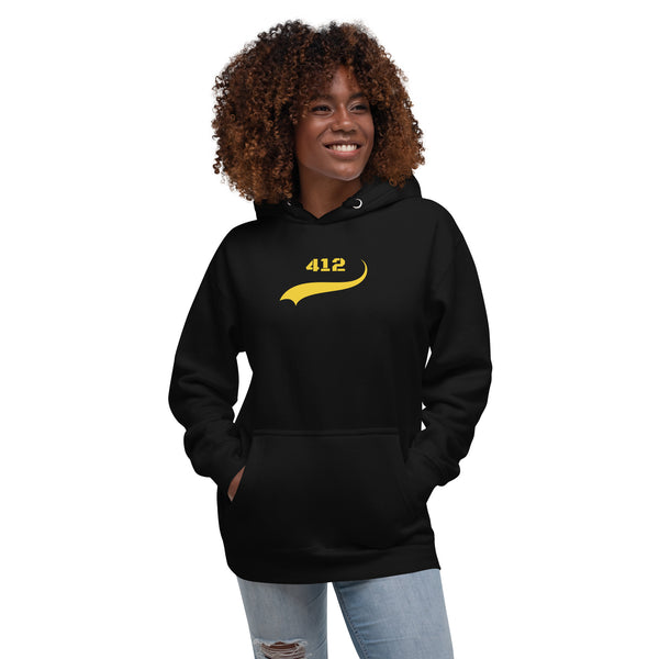 412 Pittsburgh City Banner Unisex Hoodie