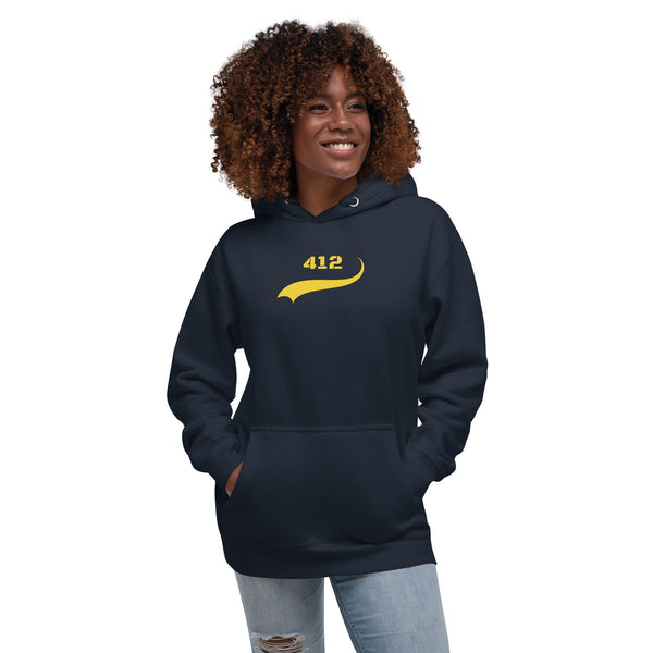412 Pittsburgh City Banner Unisex Hoodie