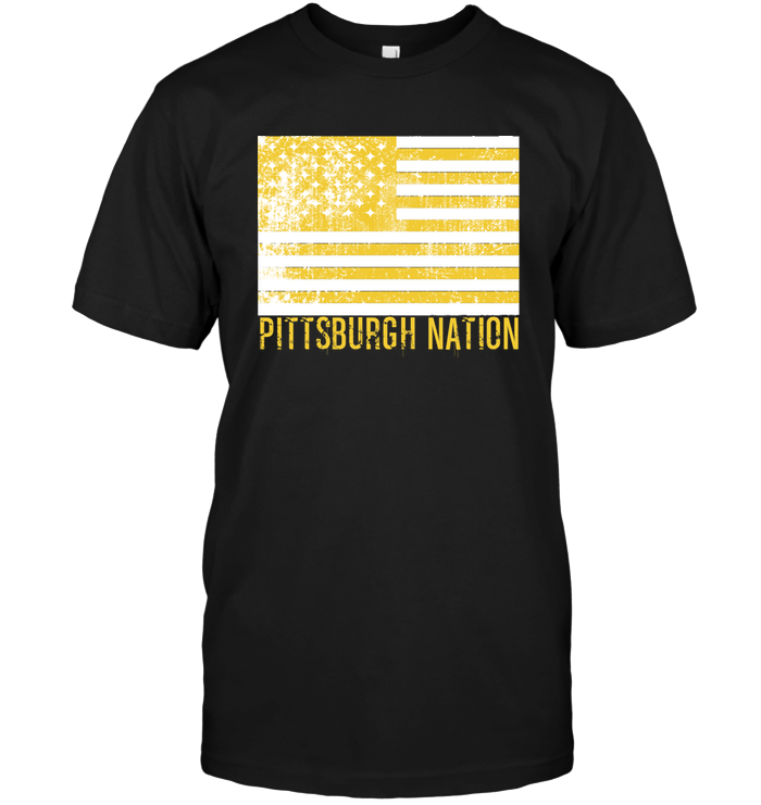 Pittsburgh Nation yellow Flag tee