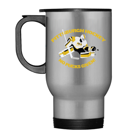 Pittsburgh Hockey No Pucks Given Travel Mug